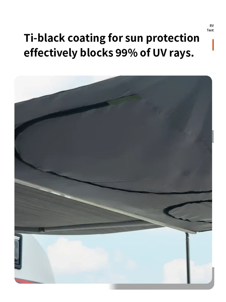 Caravan Awning Tent RV Screen Room Family Room Camper Privacy Room Sunshade Campervan Tent Outdoor Camping Shelter