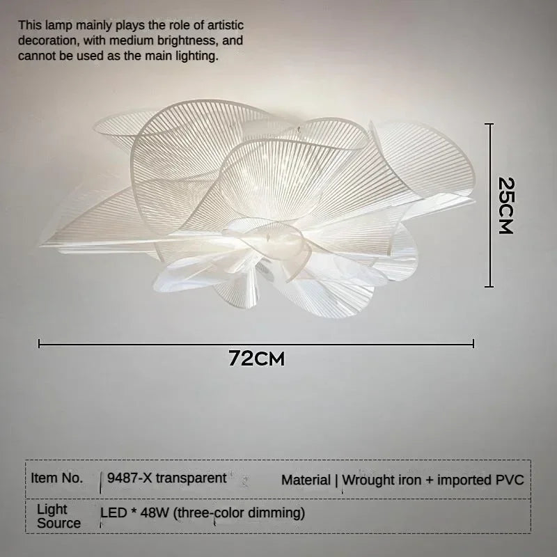 2026 Nordic Classic Ceiling Lamps Black/White PVC Modern Designer Lamp Bedroom Home Decor Lighting Dining Room LED Pendant Light