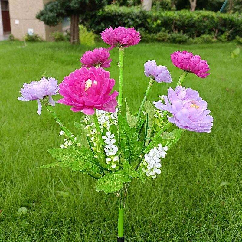 Snow Lotus Lawn Lights Solar Lights Outdoor Lighting Garden Lights Patio Patio Garden Decorative Flower Party Wedding Lights