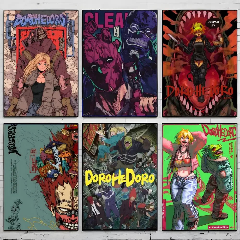 dark fantasy anime D-Dorohedoro Poster Premium Decor Art & Gift for Household Lounge Home Ornaments