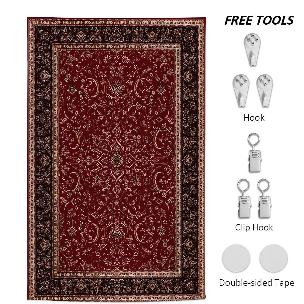 Persian Pattern Tapestry Background Art Decor For Bedroom Living Room Bar Garden Outdoor  Wall Decor