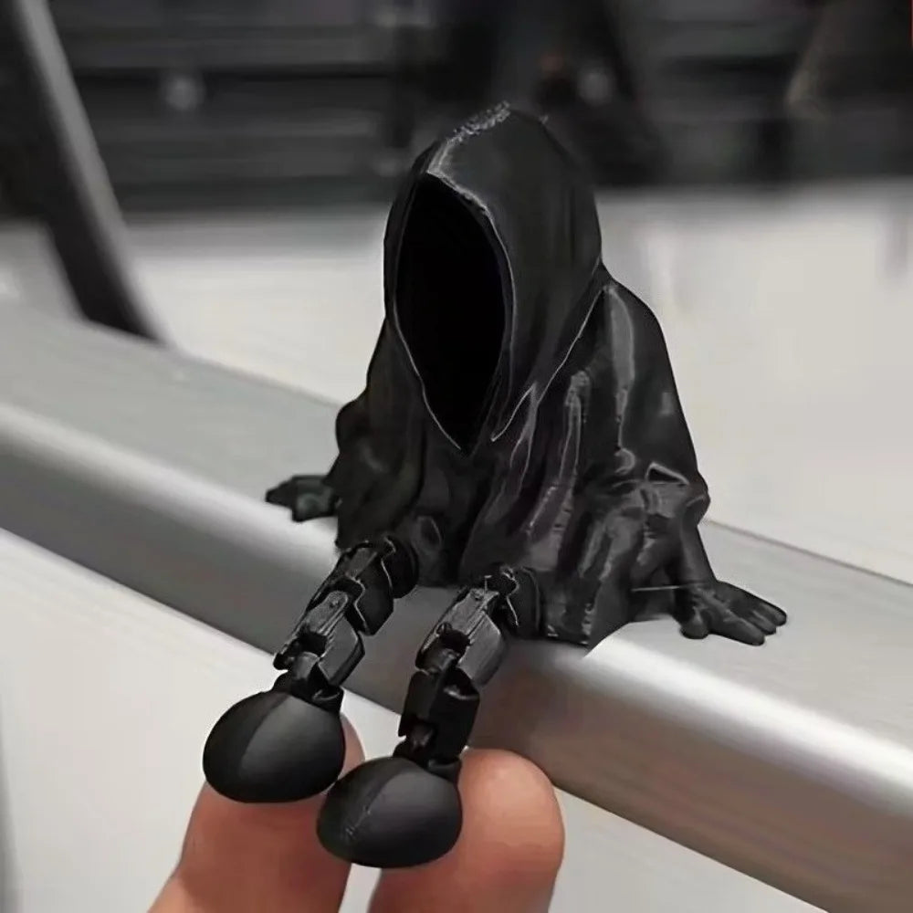 Halloween Ghost Statue Ornament, Faceless Ghost Halloween Festival Decoration, 3D Printed Gothic Death Statue Home Decoration