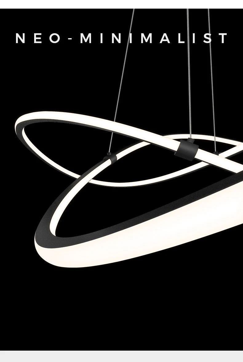 Simple Modern Ceiling Chandelier Adjustable Indoor Lighting High Brightness for Living Room Dining Room Bedroom Decor Ornament