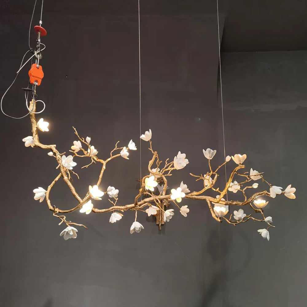 Nordic Branch LED Chandelier for Living Dining Room Coffee Tables Kitchen Bedroom Pendant Light Home Decor Lusters Luminaires