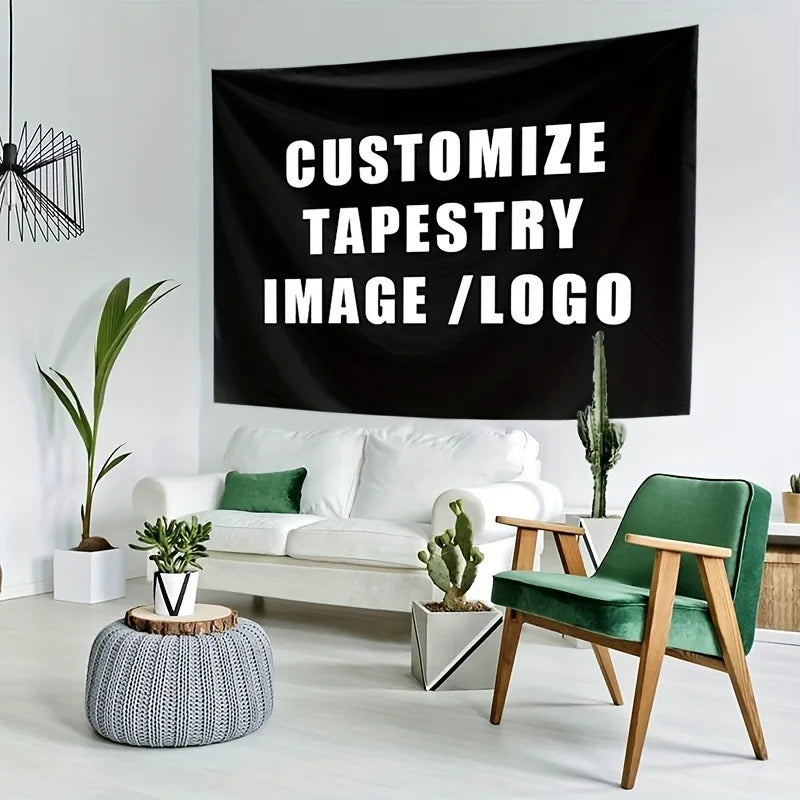 Custom Tapestry Personalized Photo Tapestrys Anniversary, Birthday, Wedding Party Decoration Background Banner Home Decor