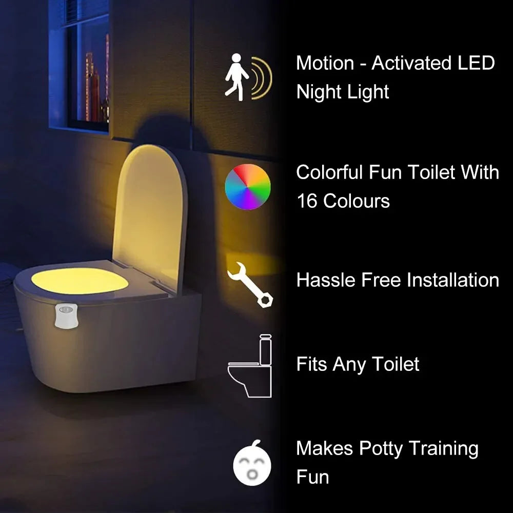 Motion Sensor Lights, Wireless Led Night Lights, Rgb 8/16 Color Lights, Bathroom Ambient Lights, Color Sensors, Led Night Lights