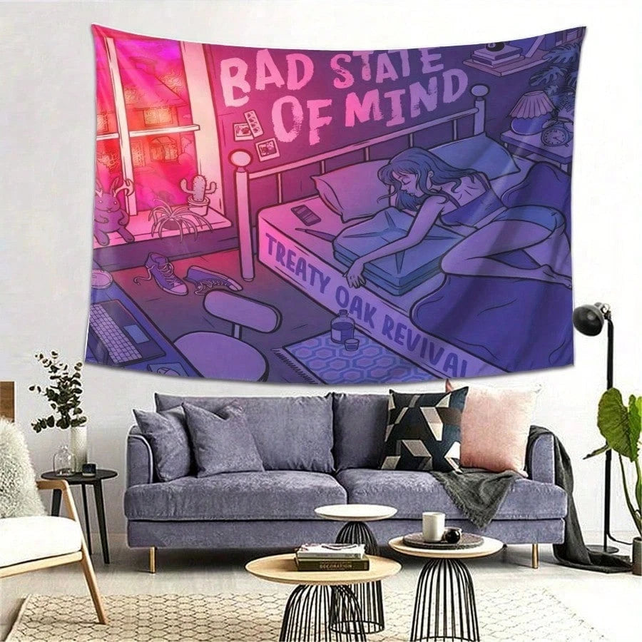 [Vibrant Art Tapestry] Treaty Oak Revival Series Art Tapestry _ Vibrant Wall Decoration For Living Room, Bedroom,  Music Room.