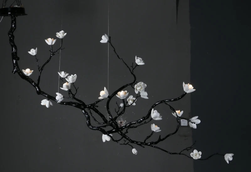 Nordic Branch LED Chandelier for Living Dining Room Coffee Tables Kitchen Bedroom Pendant Light Home Decor Lusters Luminaires