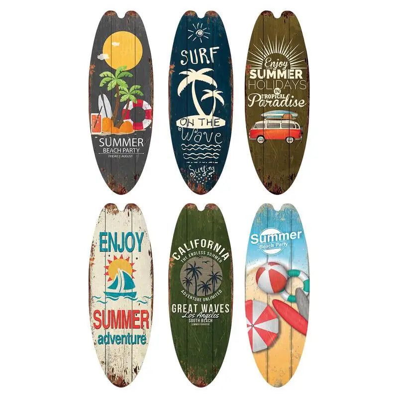 Surfboard Wooden Hanging Sign Ocean Decor Summer Decor Outdoor Decor Summer Theme Wall Decor Beach Signs for Home Cafe Bar Decor