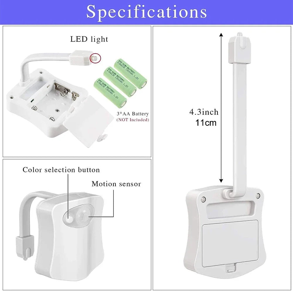 Motion Sensor Lights, Wireless Led Night Lights, Rgb 8/16 Color Lights, Bathroom Ambient Lights, Color Sensors, Led Night Lights