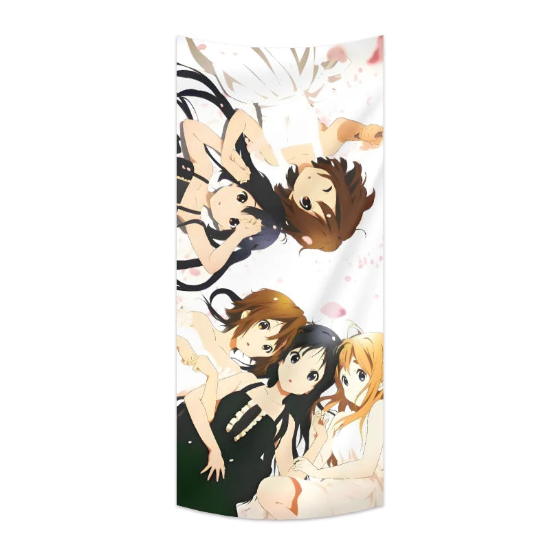 K-On! Tapestry Anime Backdrop Cute Girly Decorative Cloth for Dormitory and Bedroom Wall Decoration & Imperfection Covering