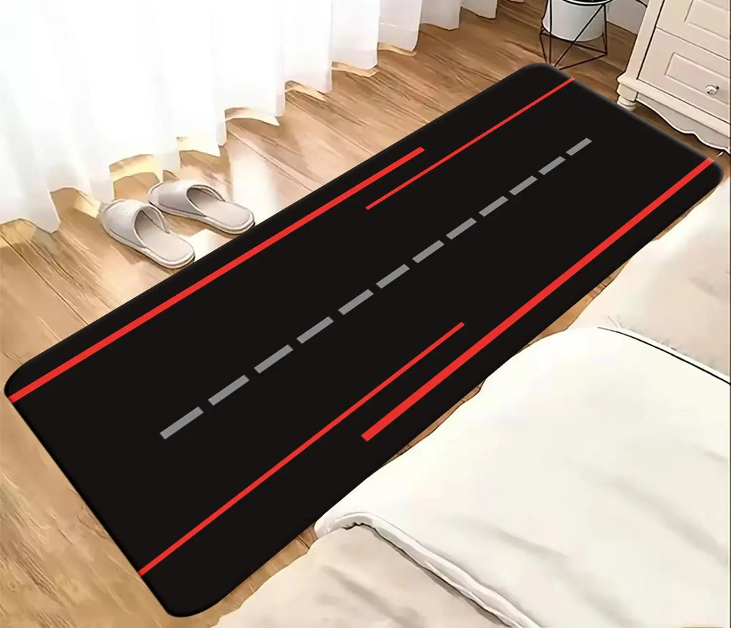 Classic motorcycle display rugs, garage floor mats, racing motorcycle mats, bedroom rugs, non-slip floor decorative rugs