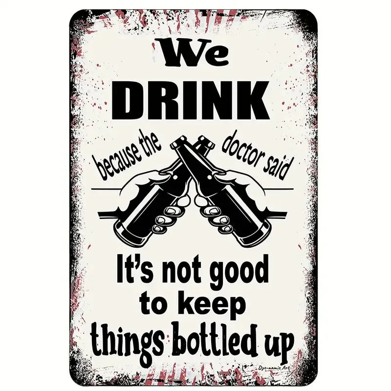 1pc Vintage beer Metal Tin Sign , Vintage Plaque Decor, Wall Art Decor, For Room Decor, Home Decor, Restaurant Decor, Bar Decor,