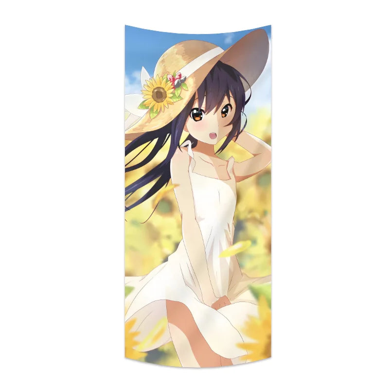 K-On! Tapestry Anime Backdrop Cute Girly Decorative Cloth for Dormitory and Bedroom Wall Decoration & Imperfection Covering