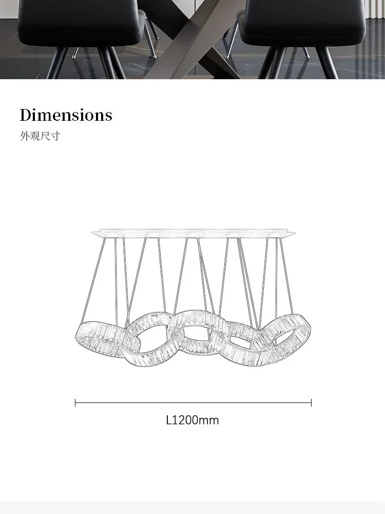 Nordic Luxury Art LED Pendant Lights Crystal Round Chandeliers Lamp Home Decor Bedroom Dinning Room Lobby Villa Lighting Fixture