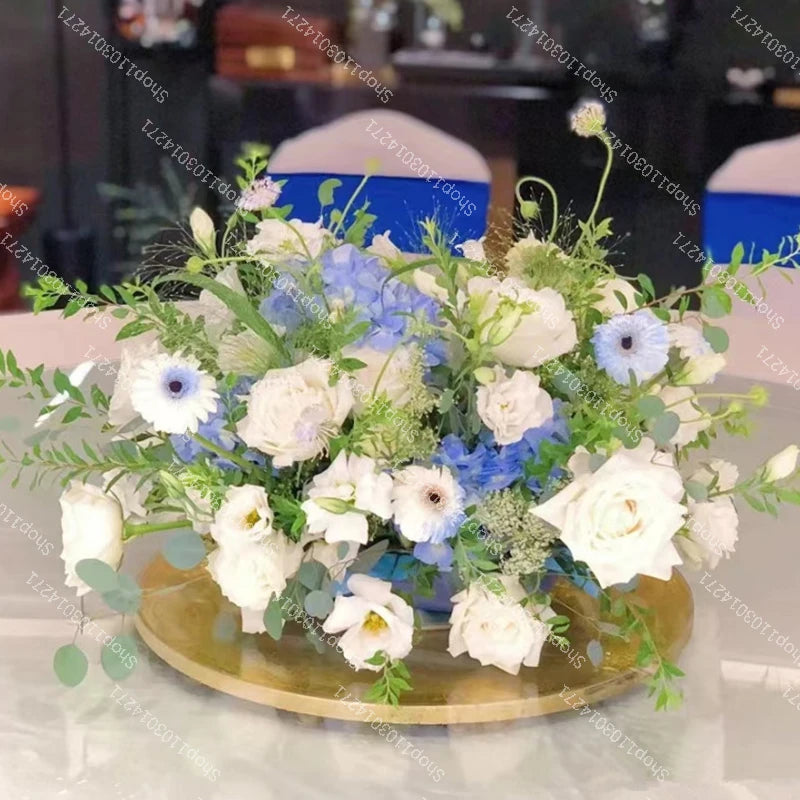 Artificial Flower Road Lead Floor Flower Row Welcome Sign Decor Wedding Hanging Flowers Row Centerpiece Party Decoration