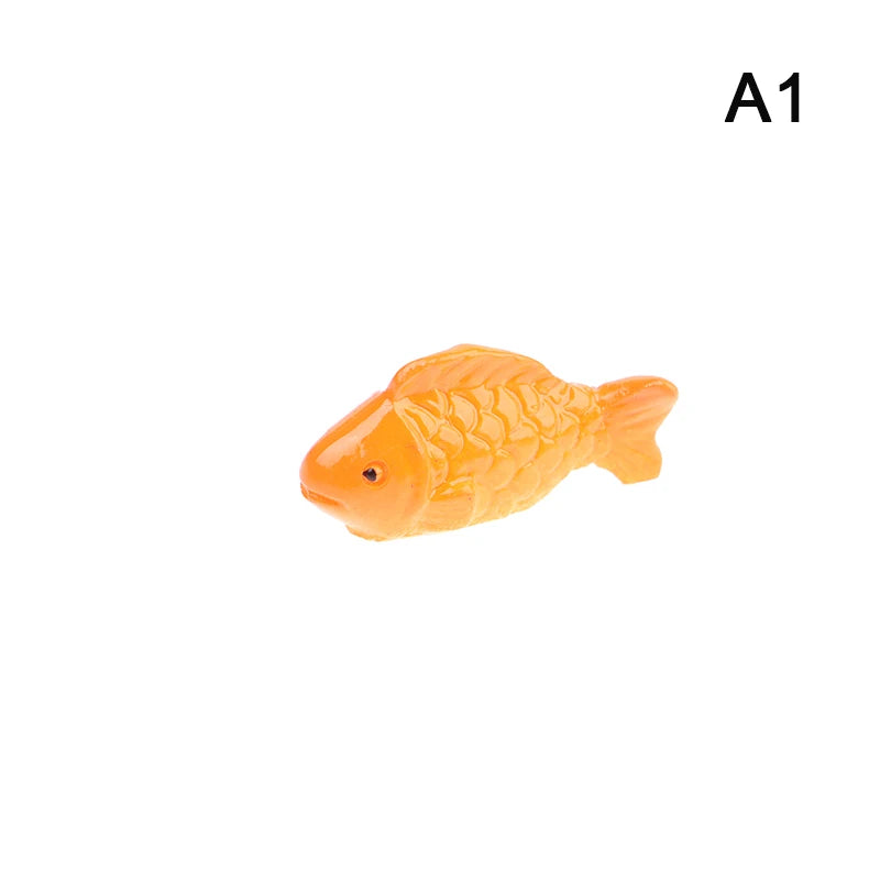 1-6pc Shark Seahorse Fish Miniature Figures Decorative Mini ocean Fairy Garden Animal Moss Micro Landscape Ornaments Resin decor