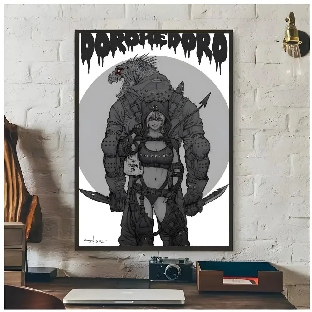 dark fantasy anime D-Dorohedoro Poster Premium Decor Art & Gift for Household Lounge Home Ornaments