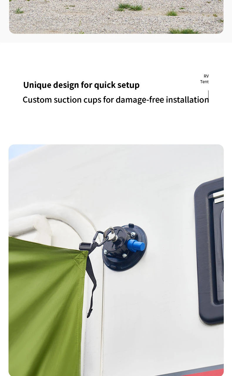 Caravan Awning Tent RV Screen Room Family Room Camper Privacy Room Sunshade Campervan Tent Outdoor Camping Shelter