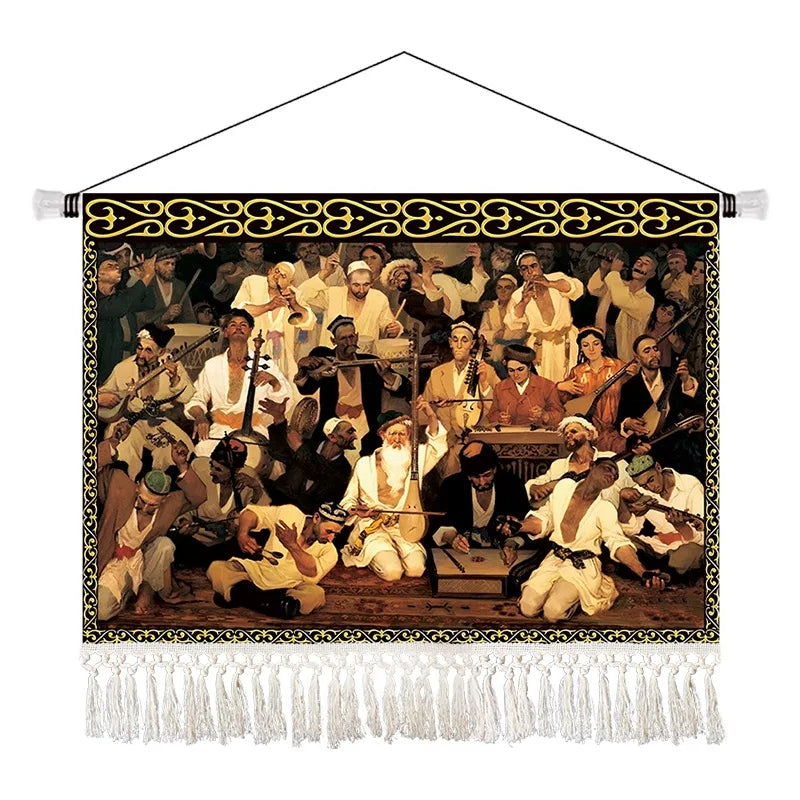 Ethnic Style Large Tapestry Bohemian Style Fabric Hanging Painting Restaurant Decorative Painting Wall Decoration Wallpaper