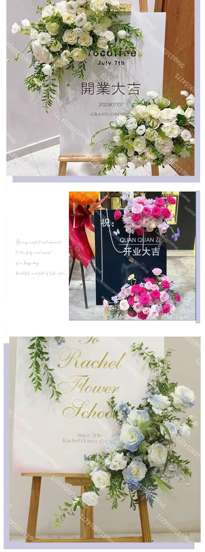 Artificial Flower Road Lead Floor Flower Row Welcome Sign Decor Wedding Hanging Flowers Row Centerpiece Party Decoration