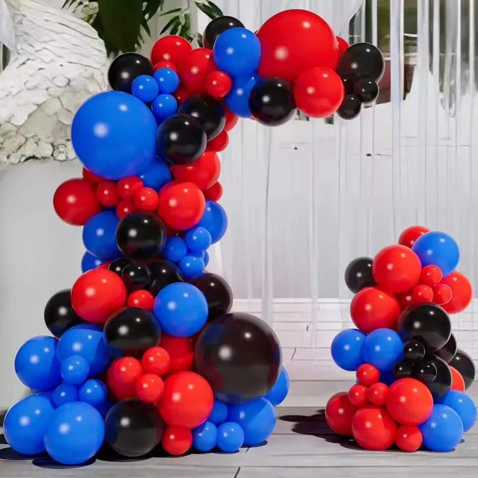 95PCS Red Blue Balloon Garland Arch Kit Set Birthday Decor Graduation Decor Celebration Decor Indoor Decor Party Decor Supplies