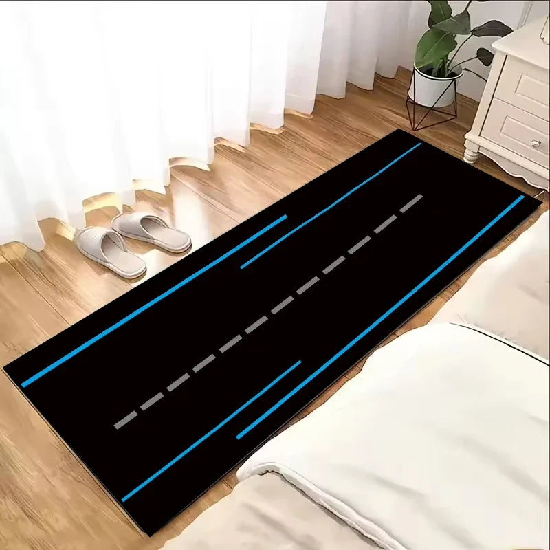 Modern Classic Motorcycle Display Rugs Garage Floor Mats Racing Motorcycle Mats Bedroom Rugs Non-slip Floor Decor Rugs Doormat