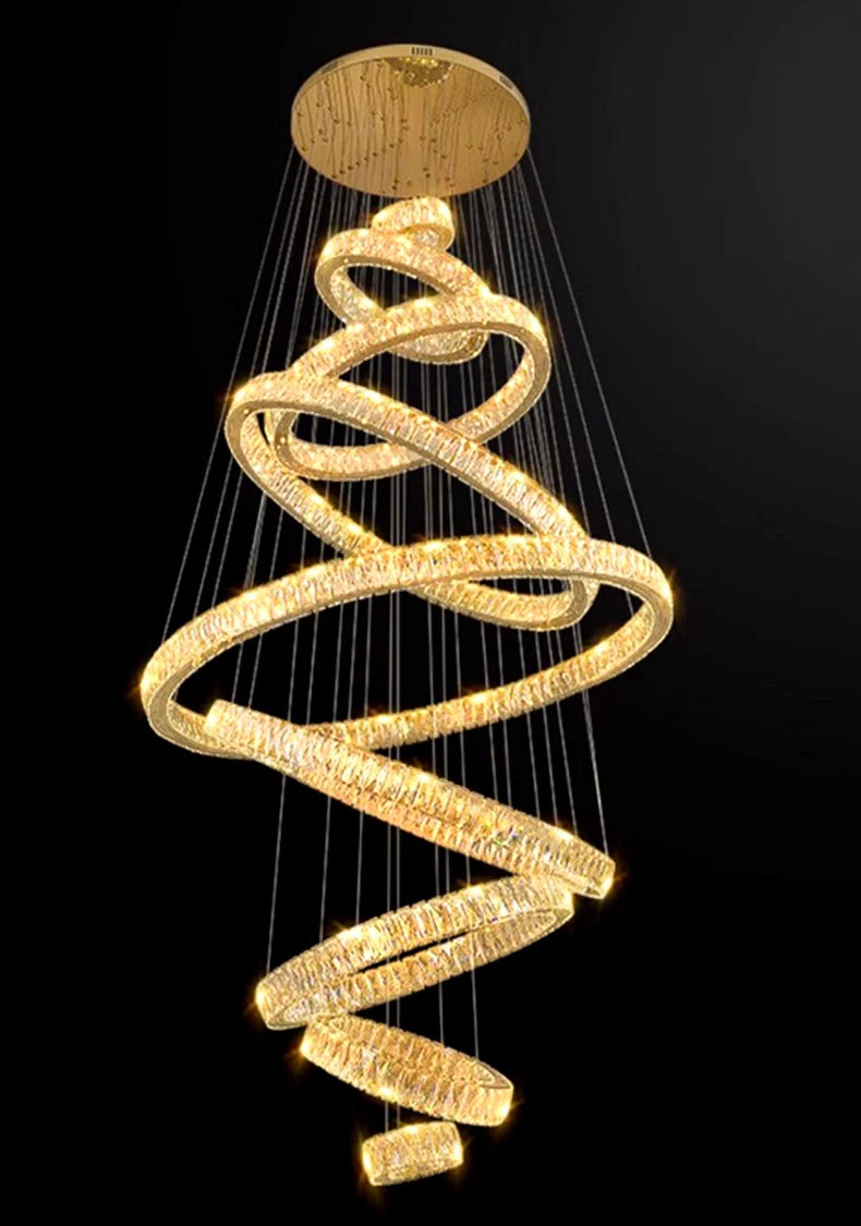 Modern home decor led lights pendant light lamps forstaircase Chandeliers for living room hanging light indoor lighting