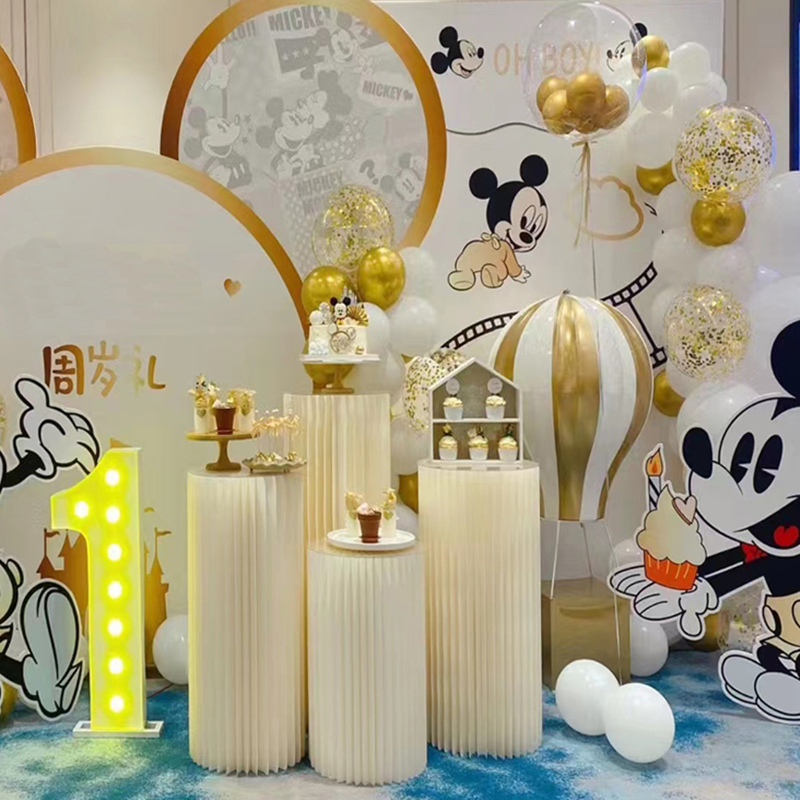 Folding Honeycomb Paper Wedding Backdrop Decor Birthday Party DIY Decor Dessert Table Cake Stand Baby Shower Decor Ramadan decor