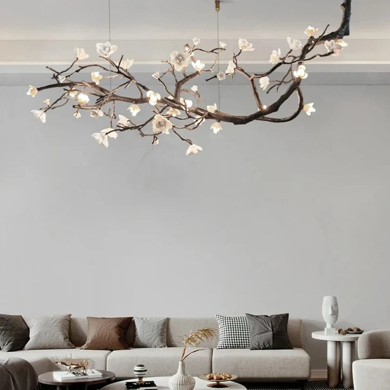 Nordic Branch LED Chandelier for Living Dining Room Coffee Tables Kitchen Bedroom Pendant Light Home Decor Lusters Luminaires