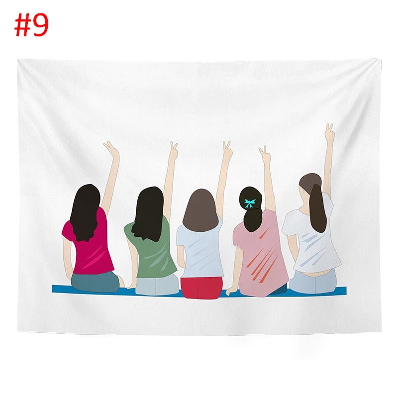 Tapestry Wall Hanging Background  Art   Cloth Bedroom Living Room  Home Decor