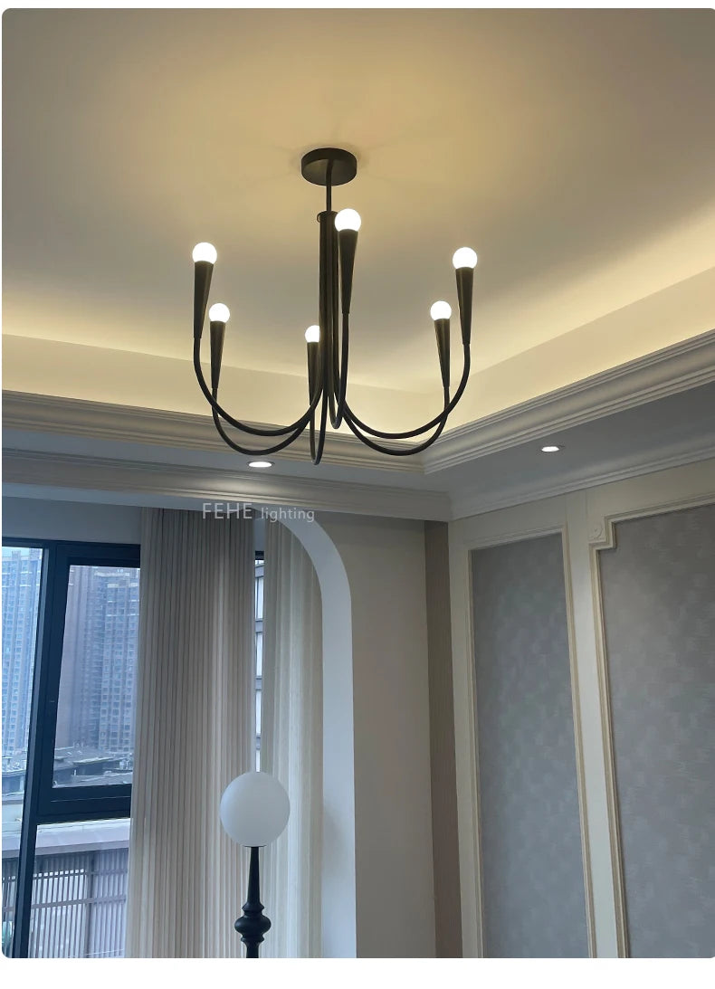 Dining Room Chandelier American Style Living Room Chandelier Living Room Home Decoration Lamp E14 Bulb Room Bedroom Chandelier
