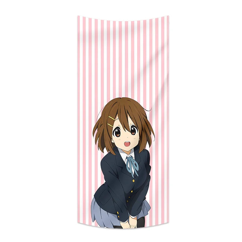 K-On! Tapestry Anime Backdrop Cute Girly Decorative Cloth for Dormitory and Bedroom Wall Decoration & Imperfection Covering