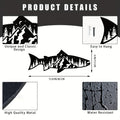 CIFbuy Unique Mountain Forest Metal Wall Art Fish Shape Wall Decor for Home Wall Decor Wall Art Decor Sticker Mural Room Decor