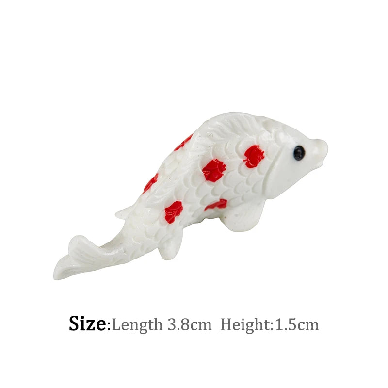 1-6pc Shark Seahorse Fish Miniature Figures Decorative Mini ocean Fairy Garden Animal Moss Micro Landscape Ornaments Resin decor