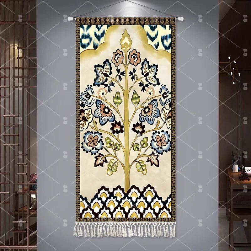 Ethnic Style Large Tapestry Bohemian Style Fabric Hanging Painting Restaurant Decorative Painting Wall Decoration Wallpaper