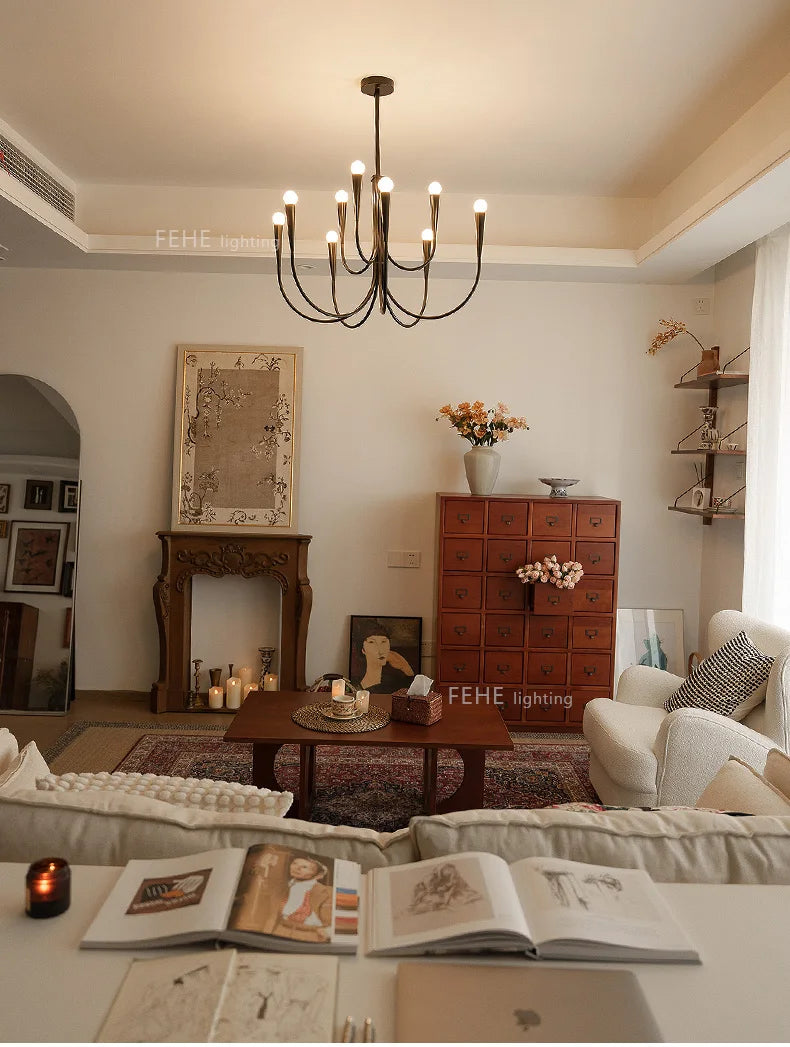 Dining Room Chandelier American Style Living Room Chandelier Living Room Home Decoration Lamp E14 Bulb Room Bedroom Chandelier
