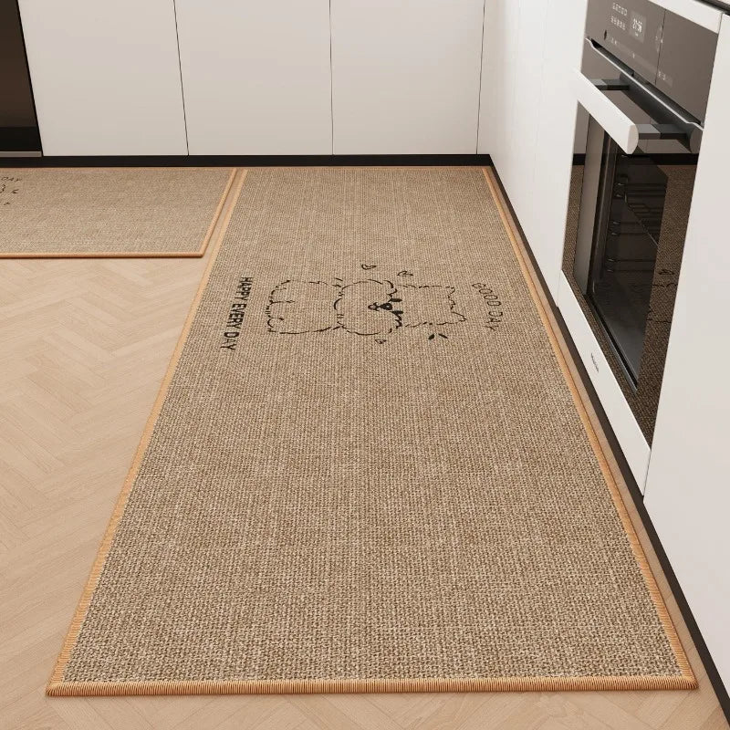 Rugs for Kitchen Floor Mat Anti-slip Dirt-resistant Foot Mats Home Laundry Balcony Oil-proof Mats Washable Easy Clean Rug 양탄자