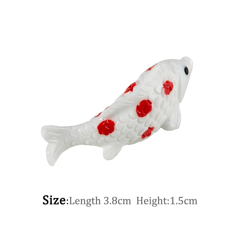 1-6pc Shark Seahorse Fish Miniature Figures Decorative Mini ocean Fairy Garden Animal Moss Micro Landscape Ornaments Resin decor