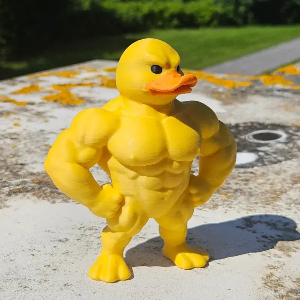 Interesting Muscle Duck Desktop Decor Funny Muscle Duck Desktop Decor Home Office Desktop Decor