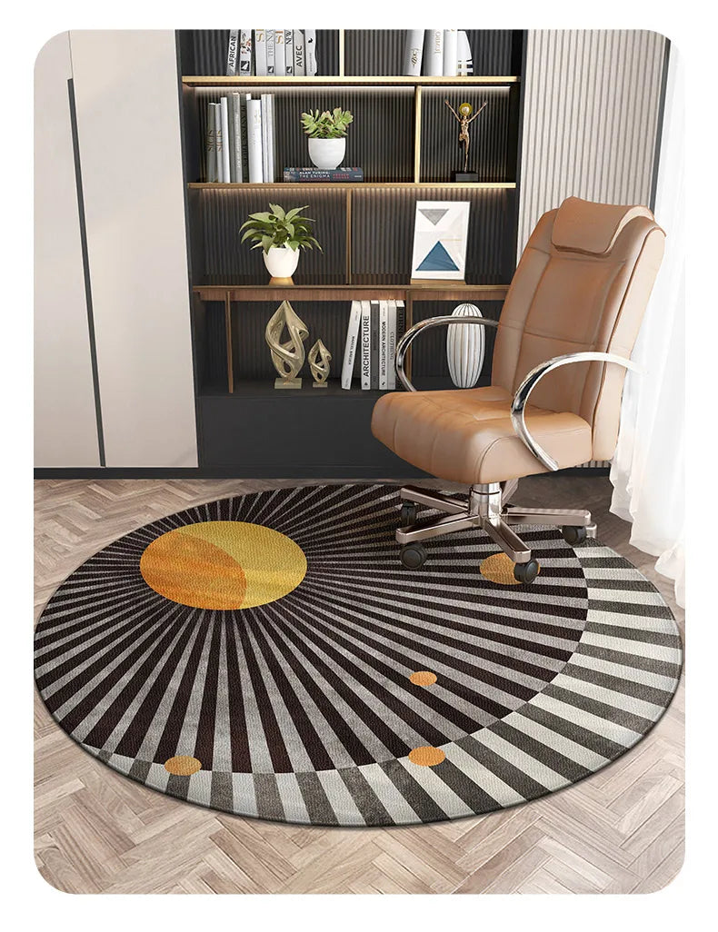 Round Rugs and Carpets for Home Living Room Decoration Teenager Bedroom Decor Carpet Sofa Coffee Table Area Rug Non-slip Mat
