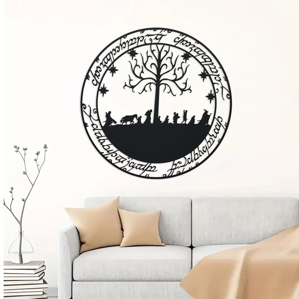Room Decor, Lord of the Rings Inspired Metal Wall Art, Hobbit Metal Sign, Home Decor, Wall Decor, Room Decor, Outdoor Decor
