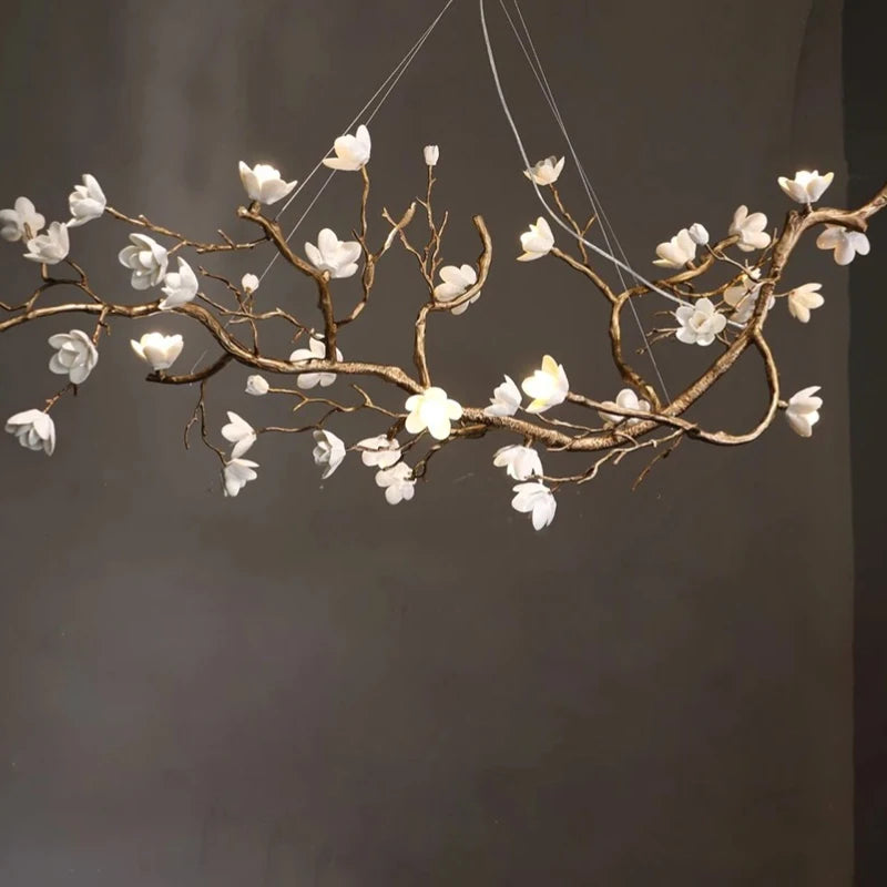 Nordic Branch LED Chandelier for Living Dining Room Coffee Tables Kitchen Bedroom Pendant Light Home Decor Lusters Luminaires