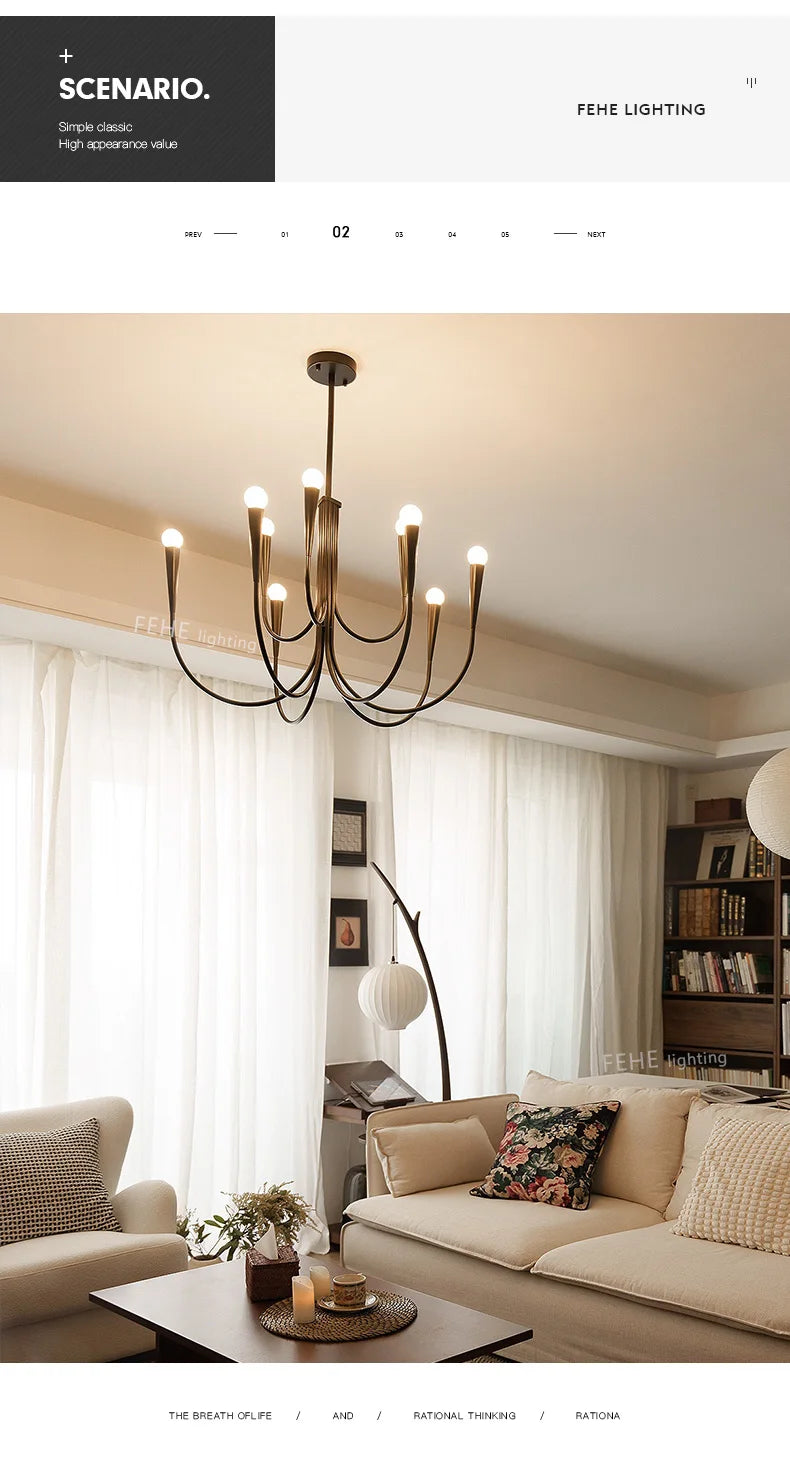 Dining Room Chandelier American Style Living Room Chandelier Living Room Home Decoration Lamp E14 Bulb Room Bedroom Chandelier