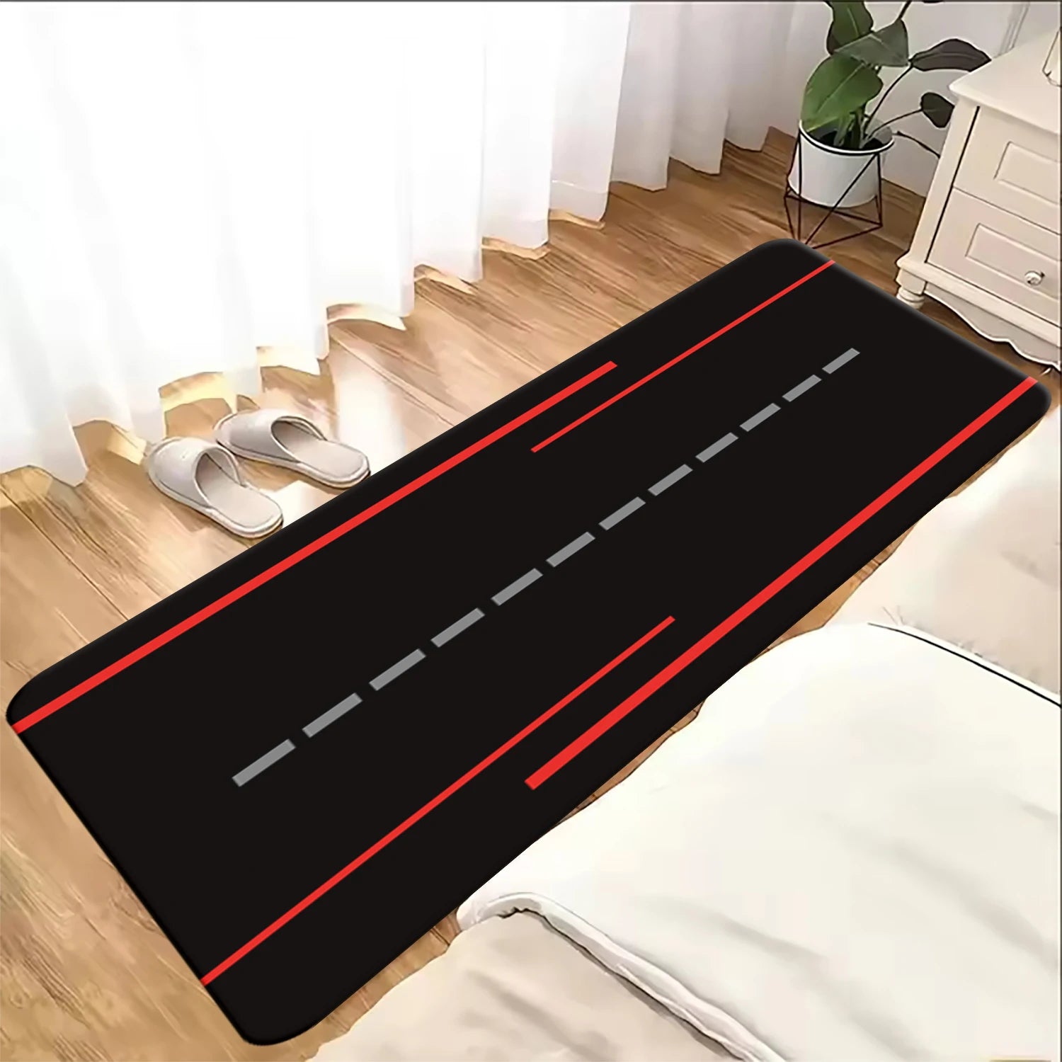Classic motorcycle display rugs, garage floor mats, racing motorcycle mats, bedroom rugs, non-slip floor decorative rugs