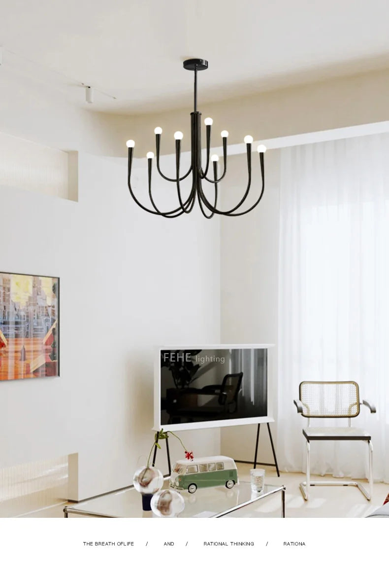 Dining Room Chandelier American Style Living Room Chandelier Living Room Home Decoration Lamp E14 Bulb Room Bedroom Chandelier