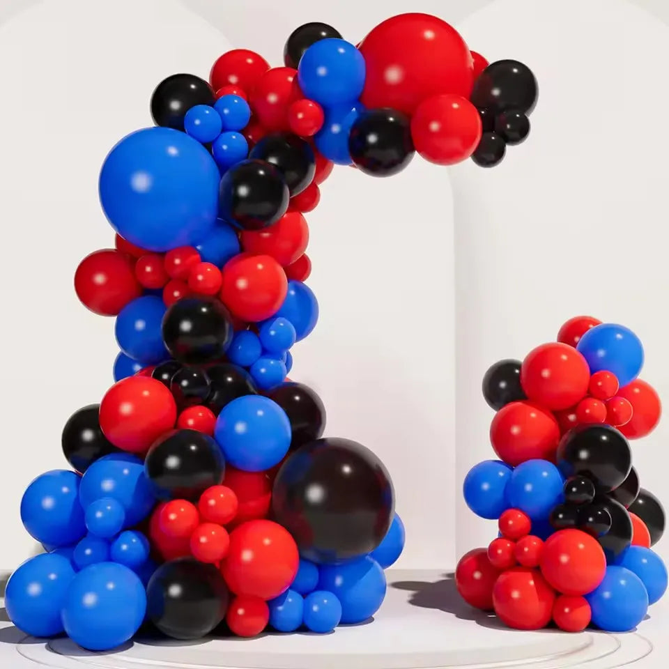 95PCS Red Blue Balloon Garland Arch Kit Set Birthday Decor Graduation Decor Celebration Decor Indoor Decor Party Decor Supplies