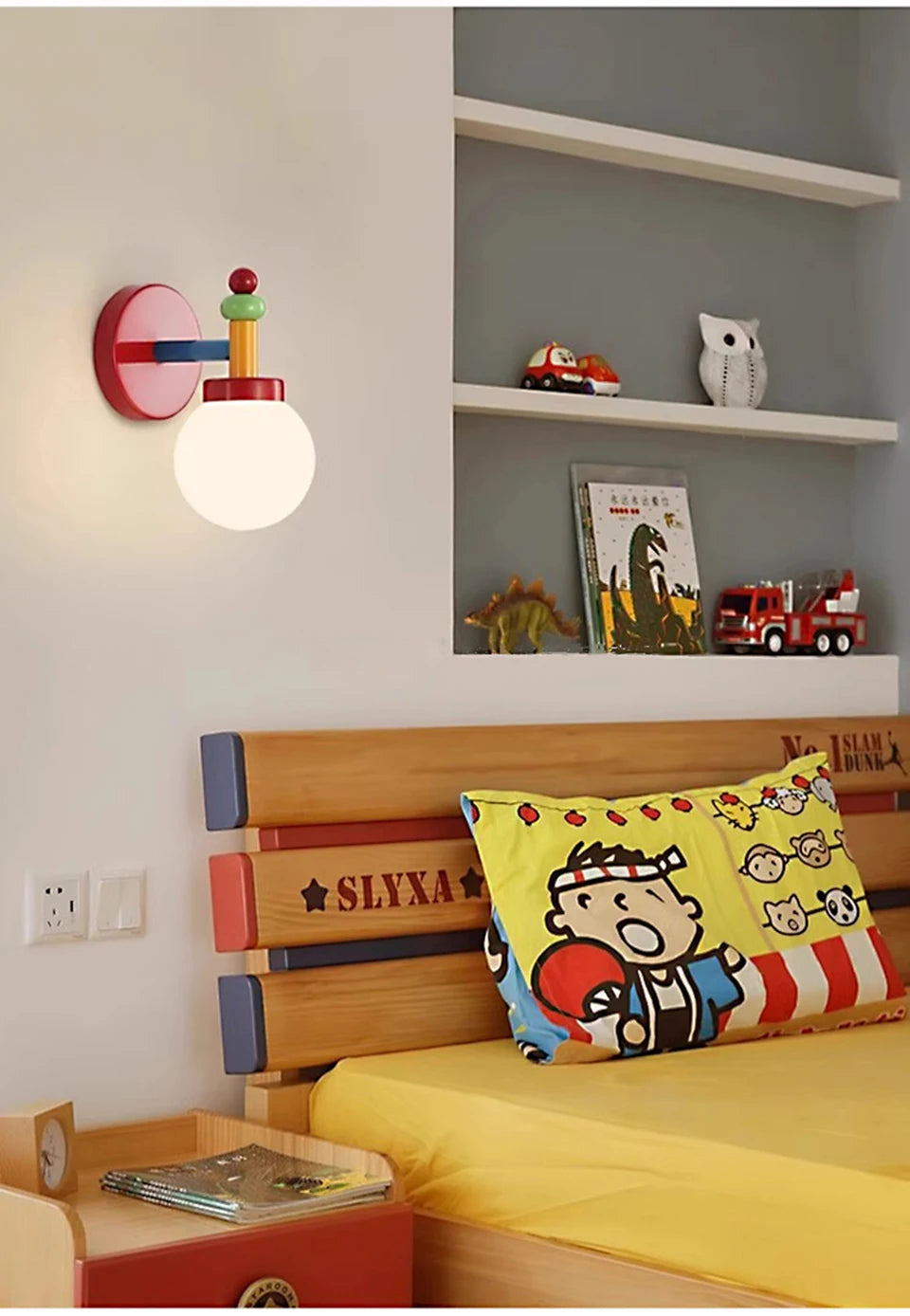 Nordic Macaron Pendant Lamp Memphis Room Pendant Light Designer Creative Glass Ceiling Lamp Children's Room Living Room Lights