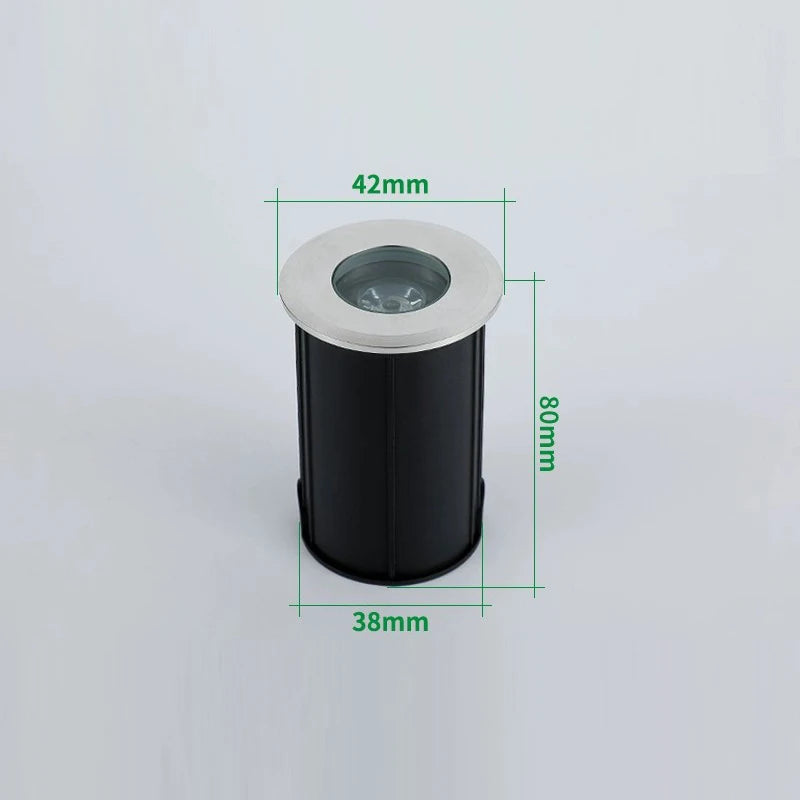 Outdoor Floor Lights Underground Lights 1W LED Lights Embedded Waterproof Floor Spotlights Pool Bottom Lights Underwater Lights