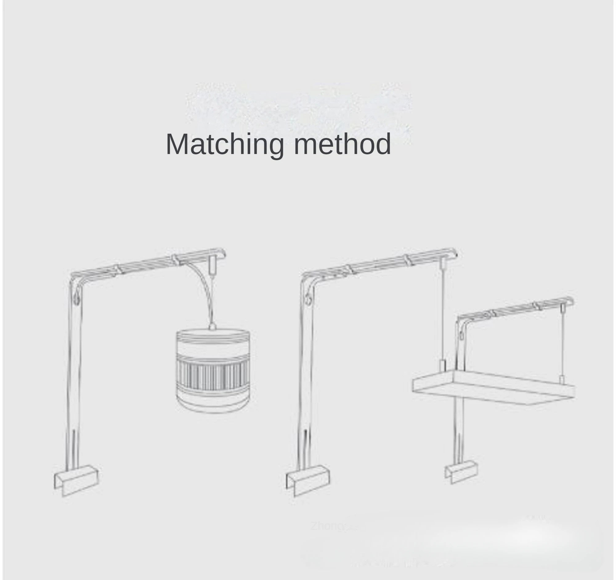 Aluminum Alloy Brushed Fish Tank Light Bracket – Versatile Clamp Mount for Tube, Pendant & Strip Lights